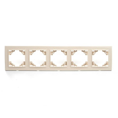 Рамка 5-постовая Stekker Эрна слоновая кость PFR00-9005-02 39621