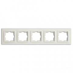 Рамка 5-постовая Mono Electric Despina слоновая кость 102-010000-164