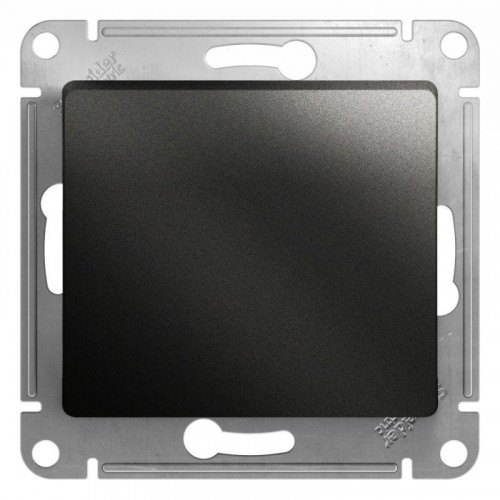 Выключатель одноклавишный кнопочный Systeme Electric Glossa 10A 250V антрацит GSL000715