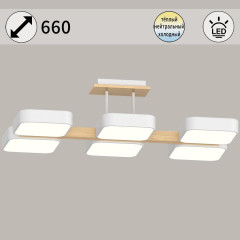 Светильник потолочный Reluce 03359-0.3-06 WH+WOOD