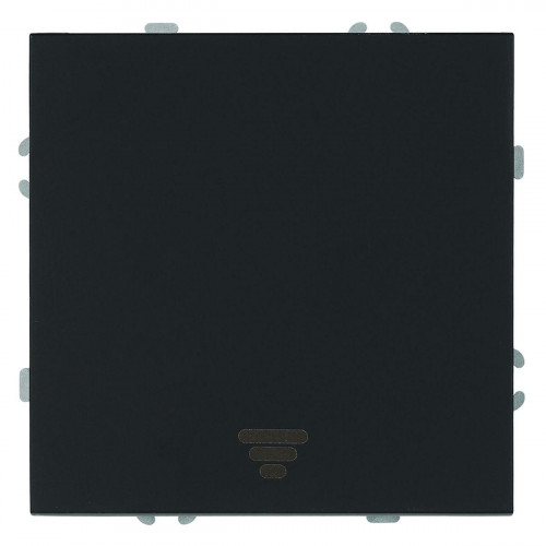 Выключатель 1-клавишный самовозвратный (механизм), Stekker, 250В, 10А Эмили, RSW10-5112-05, черный уголь, soft touch 50326