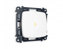 Комплект механизма 1-кл выключателя AMBRELLA VOLT с подсветкой 3200K OMEGA Белый матовый QUANT (OP1220, VM101, G11Y) MO122010
