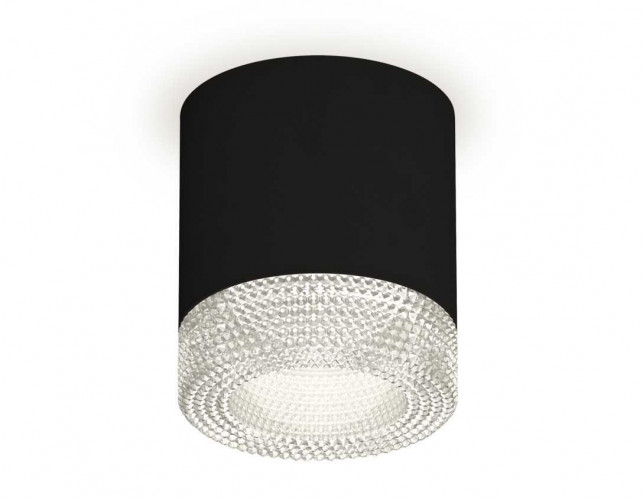 Комплект накладного светильника Ambrella light Techno Spot XS7402010 SBK/CL черный песок/прозрачный (C7402, N7191)