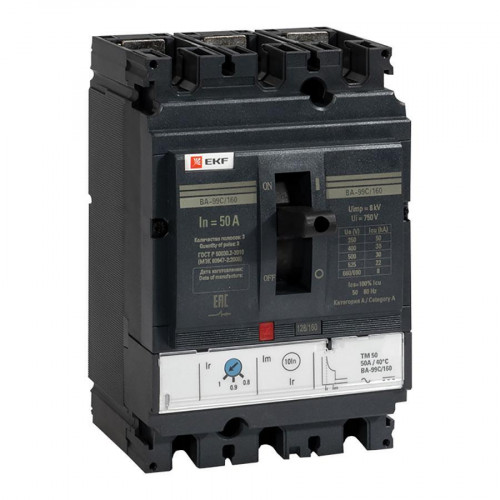 Выключатель автоматический ВА-99C (Compact NS) 160/ 50А 3P 36кА EKF PROxima mccb99C-160-50