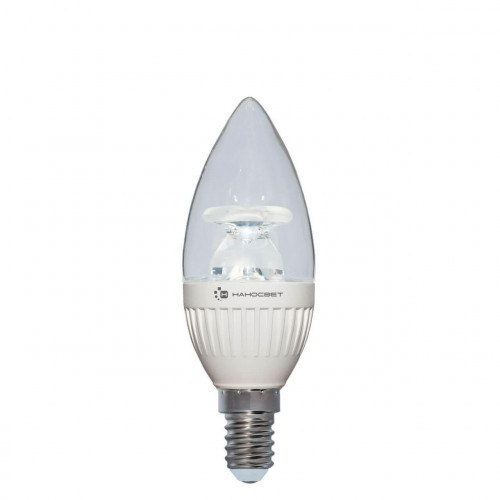 Лампа светодиодная Наносвет E14 6,5W 4000K прозрачная LC-CDCL-6.5/E14/840 L213