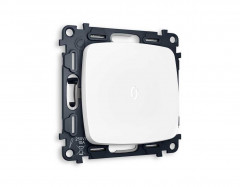 Комплект механизма 1-кл выключателя AMBRELLA VOLT с подсветкой 5600K OMEGA Белый матовый QUANT (OP1220, VM101, G14W) MO122015