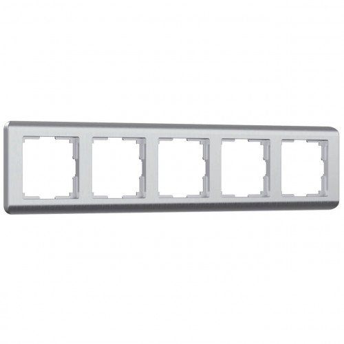 Рамка на 5 постов Werkel Stream серебряный W0052106 4690389172755