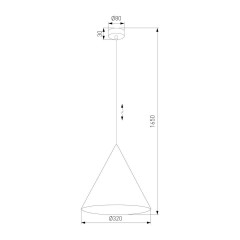 Подвесной светильник TK Lighting 3281 Cono