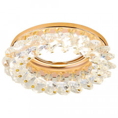 Встраиваемый светильник Ambrella light Crystal K206 CL/G