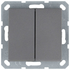 Выключатель двухклавишный Jasmart G3023S