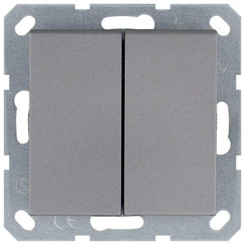 Выключатель двухклавишный Jasmart G3023S