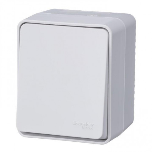 Переключатель одноклавишный проходной Systeme Electric AtlasDesign 10A 250V белый ATN540161