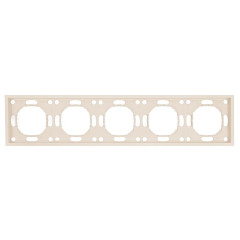 Рамка Stekker, PFR00-5005-08 5-местная Эмили, кашемир, soft touch 49914