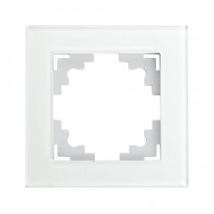 Рамка 1-постовая Stekker Катрин белый GFR00-7001-01 39517