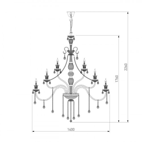 Подвесная люстра Bogates 336 Strotskis