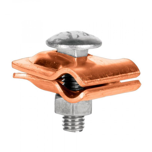 Зажим прута универсальный малый (пластина 30x30мм) Cu EKF PROxima lp-51510-cu