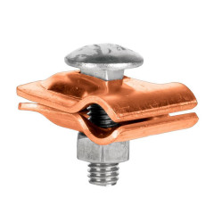 Зажим прута универсальный малый (пластина 30x30мм) Cu EKF PROxima lp-51510-cu