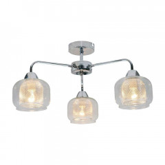 Потолочная люстра ЭкономСвет 12136/3CR CL+CR