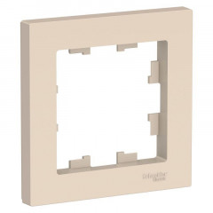 Рамка 1-постовая Systeme Electric AtlasDesign бежевая ATN000201