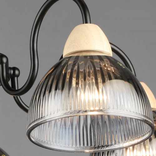 Люстра Reluce 69660-0.3-05 BK+WOOD