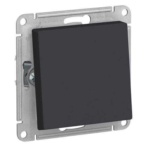 Переключатель одноклавишный проходной Systeme Electric AtlasDesign 10A 250V карбон ATN441061