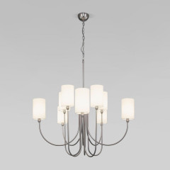 Подвесная люстра Eurosvet Abbey 60164/10 никель Smart