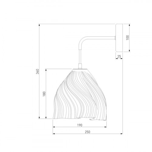 Бра Eurosvet Sinki 40075/1 белый