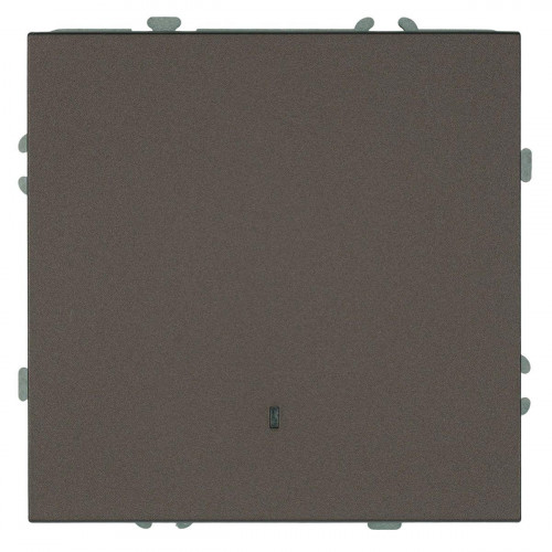 Выключатель 1-клавишный c индикатором (механизм), Stekker, 250В, 10А Эмили, RSW10-5101-09, антрацит, soft touch 49915