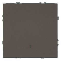 Выключатель 1-клавишный c индикатором (механизм), Stekker, 250В, 10А Эмили, RSW10-5101-09, антрацит, soft touch 49915