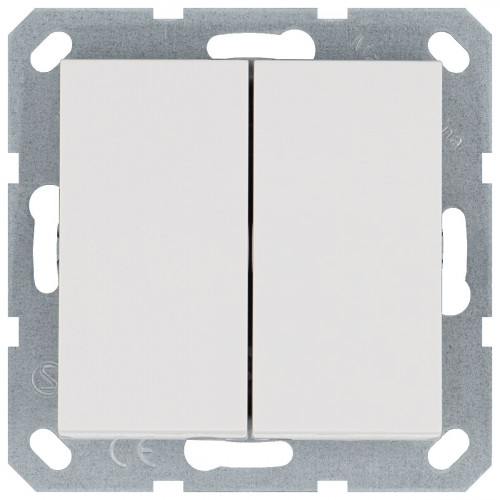 Выключатель двухклавишный Jasmart G3022W