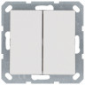 Выключатель двухклавишный Jasmart G3022W