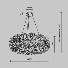 Подвесная люстра Modelux Modestyle MS.9029.20 CR