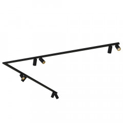 Накладной спот Nowodvorski Mono Corner 2x200 Black/Gold 7702