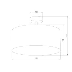 Потолочный светильник TK Lighting 4246 Rondo Black
