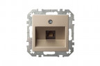 Розетка RJ11 Liregus Epsilon шампань 28-3161