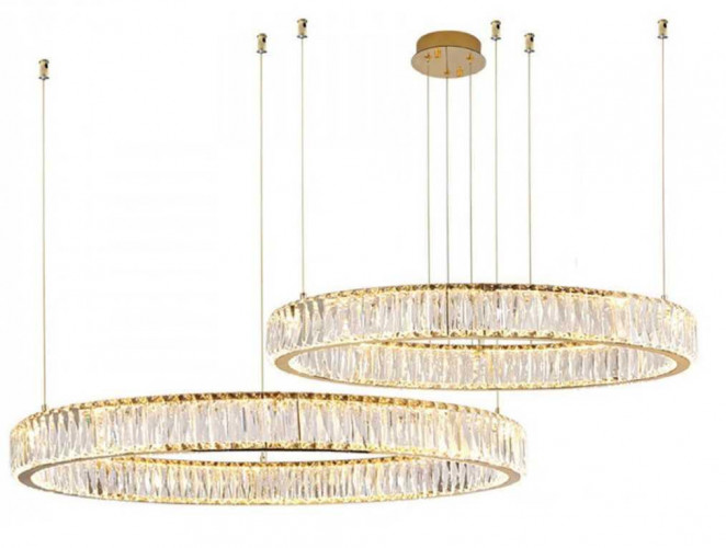 Горизонтальная композиция Newport 8240 из двух колец золото №15 S8240_033G
