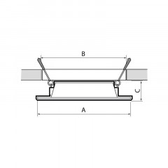 Встраиваемый светодиодный светильник Jazzway PLED DL7 5042544