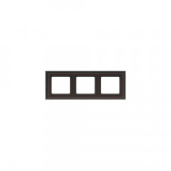 Рамка 3-постовая Liregus Epsilon коричневый 28-148