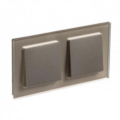 Рамка 2-постовая Systeme Electric AtlasDesign Nature шампань ATN320502