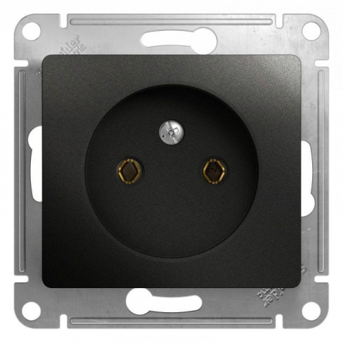 Розетка 2К Systeme Electric Glossa 16A 250V антрацит GSL000741