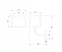 Бра Eurosvet Milos 60153/1 никель