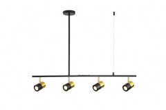 Люстра подвесная Alfa Light F3524-20 Gold+Black GU10*4
