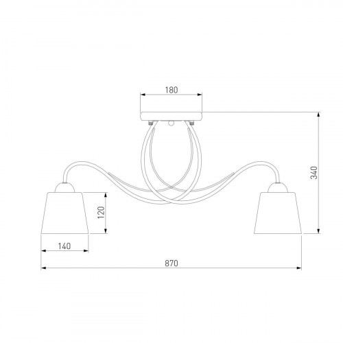 Потолочная люстра Eurosvet Betty 70062/8 белый