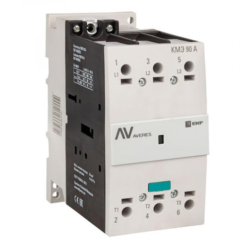 Контактор КМЭ 90А 400В АС EKF AVERES ctr-s-90-00-400-av