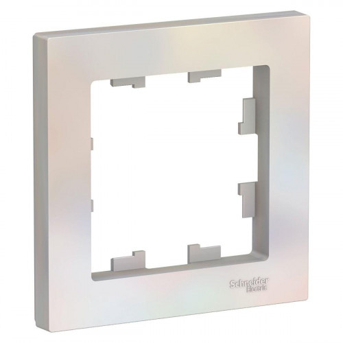 Рамка 1-постовая Systeme Electric AtlasDesign жемчужная ATN000401