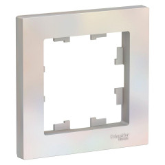 Рамка 1-постовая Systeme Electric AtlasDesign жемчужная ATN000401