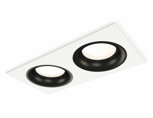 Комплект встраиваемого светильника Ambrella light Techno Spot XC7635002 SWH/PBK белый песок/черный полированный (C7635, N7011)