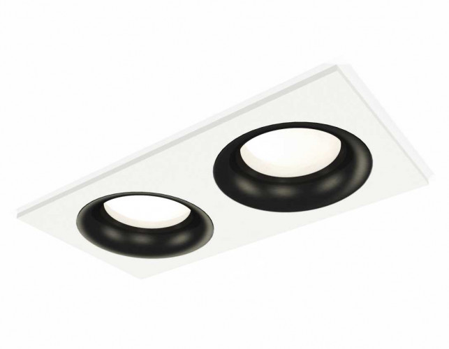 Комплект встраиваемого светильника Ambrella light Techno Spot XC7635002 SWH/PBK белый песок/черный полированный (C7635, N7011)