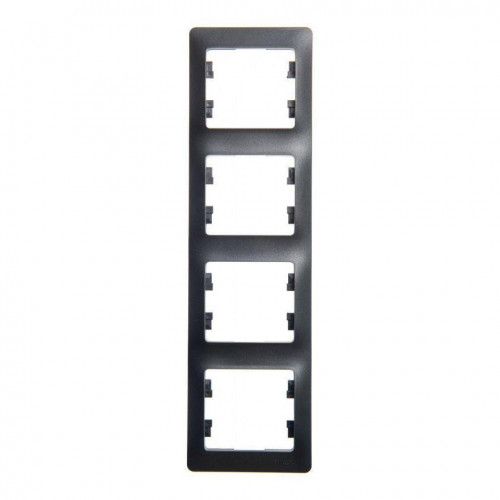 Рамка 4-постовая Systeme Electric Glossa антрацит GSL000708