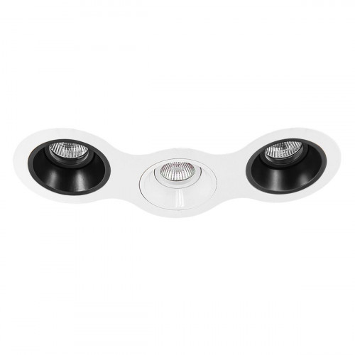 Комплект из светильников и рамки Lightstar Domino Round (214696+214607+214606+214607) D696070607